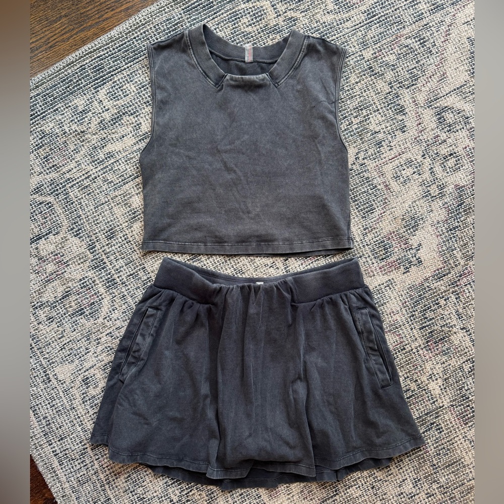 *SOLD* Free People Movement Hot Shot Skort set